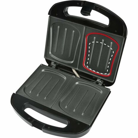 Bourgini Sandwich Maker XXL Zwart