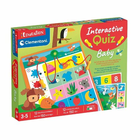 Clementoni Baby Interactive Quiz + Licht en Geluid