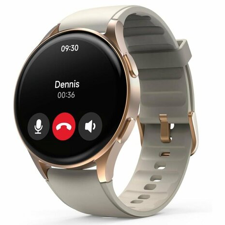 Hama Smartwatch 8900 GPS AMOLED 1.32 Goud/Beige