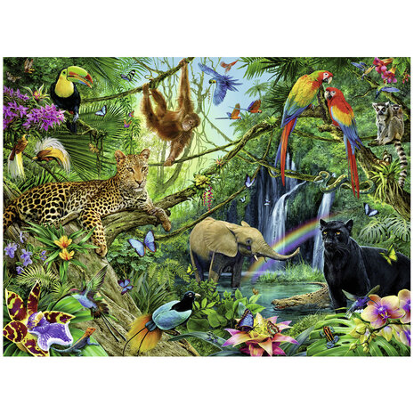 Ravensburger Puzzel Dieren In De Jungle 200 Stukjes XXL