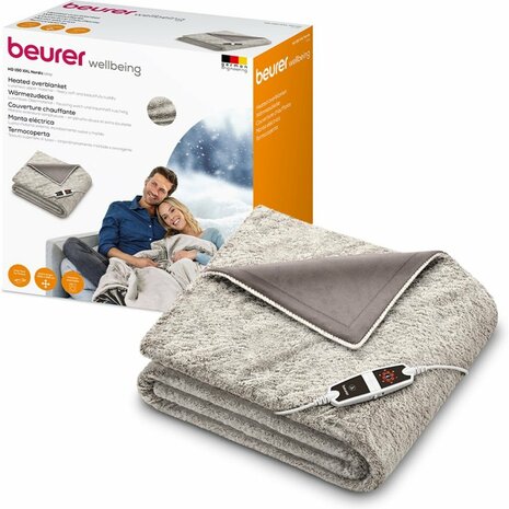 Beurer HD150NC Nordic Elektrische Warmtedeken 200x150 cm Fleece/Taupe