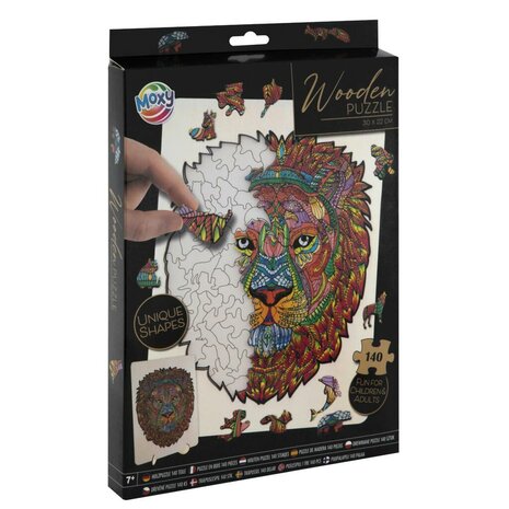 Houten Puzzel Figuur Leeuw 140 Stukjes