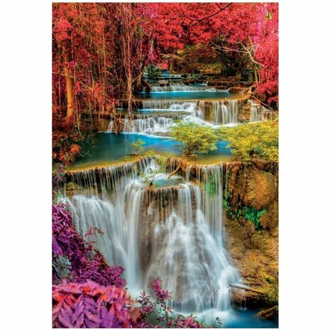 Clementoni High Quality Collection Puzzel Kleurrijke Watervallen 1000 Stukjes