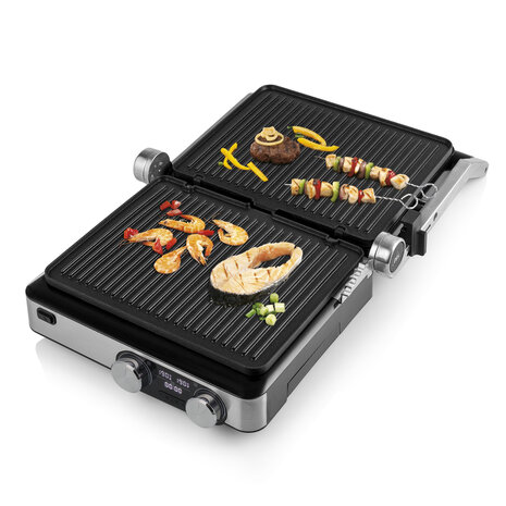 Princess 117310 Digital Grill Master Pro Grill RVS/Zwart