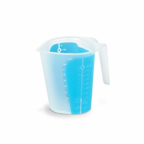 DBP Maatbeker 500 ml Blauw/Wit