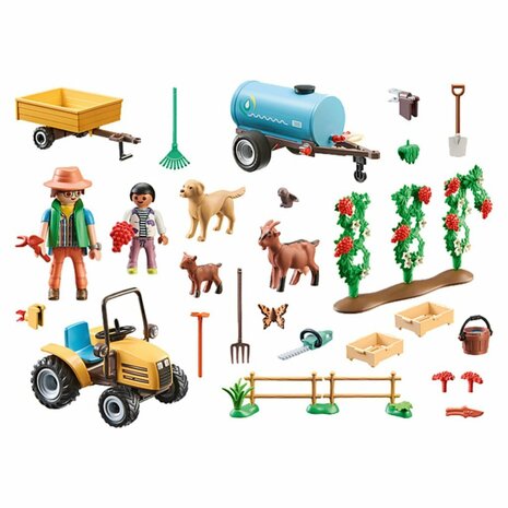 Playmobil 71442 Country Tractor met Aanhanger en Watertank