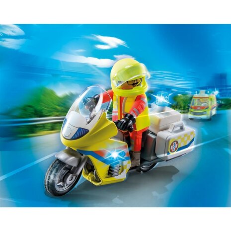 Playmobil 71205 Cityt Life Noodmotorfiets met Zwaailicht