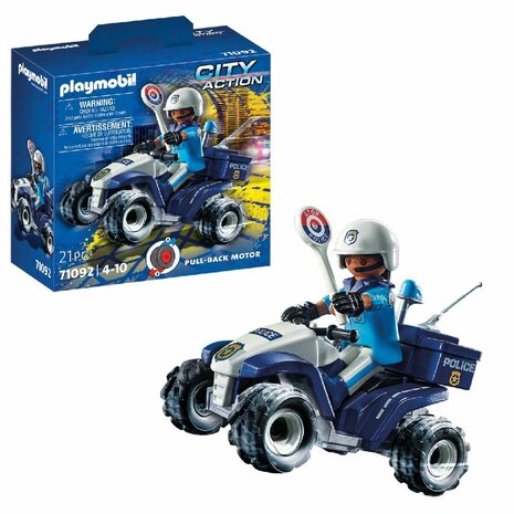 Playmobil 71092 City Action Politie Speed Quad