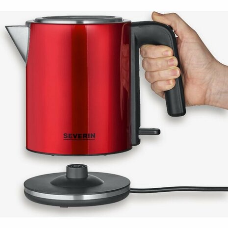 Severin WK3427 Waterkoker 1L 2400W Rood/Zwart