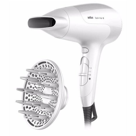 Braun BRHD385E Satin Hair 3 Haardroger 2000W Wit